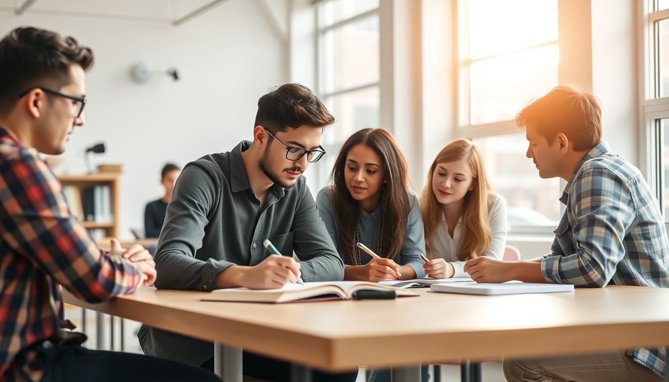 Modern university campus for students